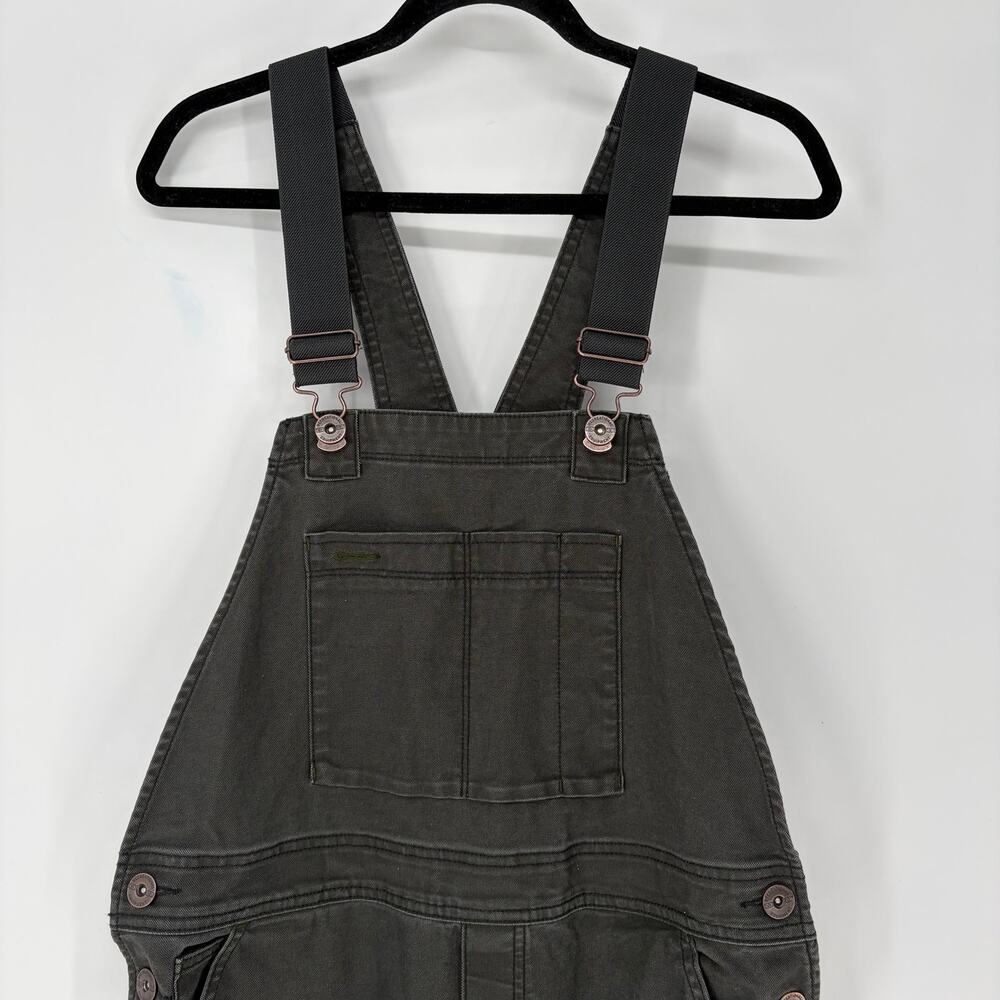 REI Co-op Trailsmith Workwear Overalls Double Knee Green Gray Women's 8 - Picture 3 of 10